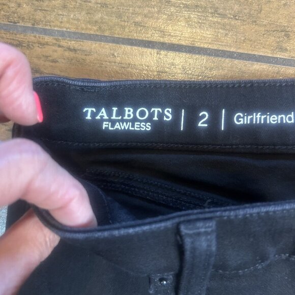 Talbots Black Flawless Girlfriend Bermuda Shorts Size 2 - Picture 4 of 8